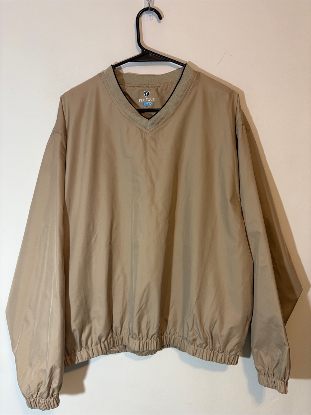 Pro Tour CoolPlay Tan Golf Windbreaker Size M